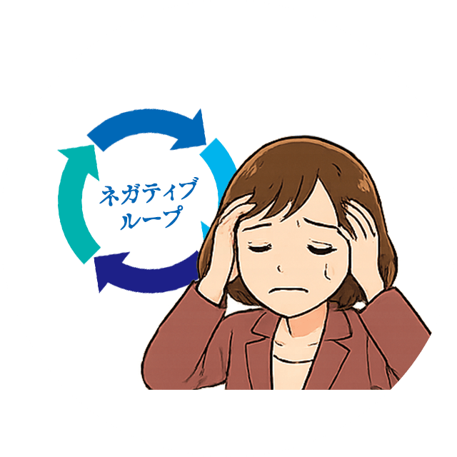 放置すると、ネガティブループに入りやすい